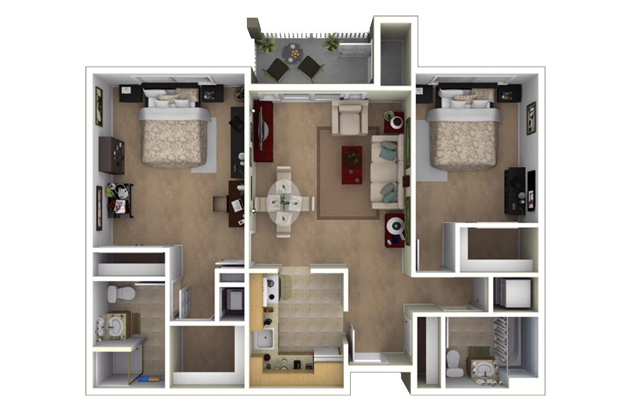 ivingston Apartment at Crane's Mill - two bedroom, two bath independent living home.